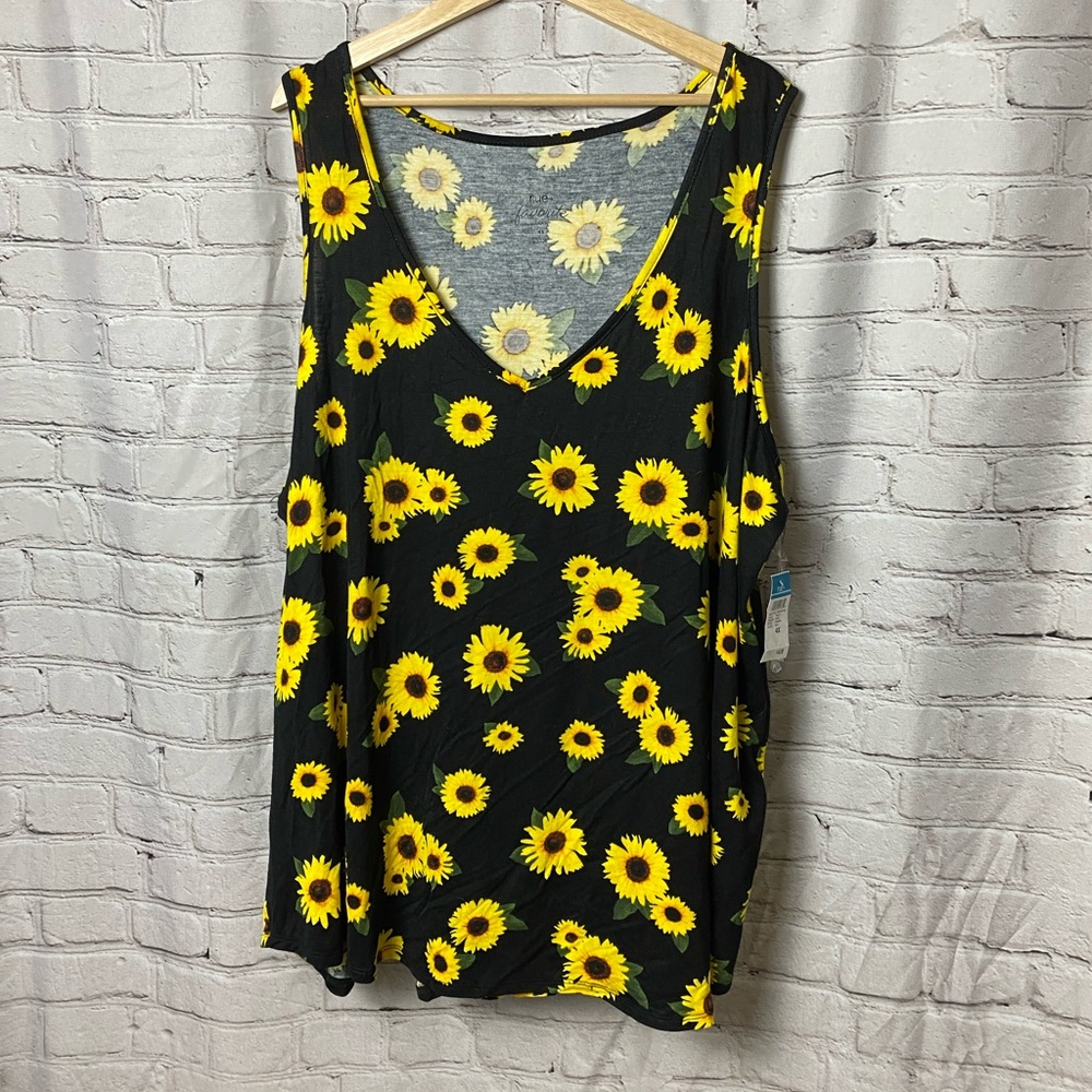 RUE21+ NWT Super Soft Sunflower Tank • Size 4X